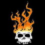   fire skull